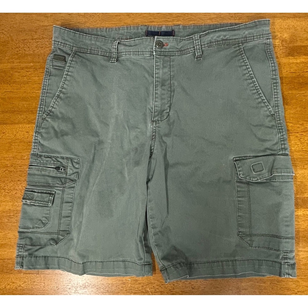 Weatherproof Size 36 Mens Olive Green Cargo Shorts Utility Work